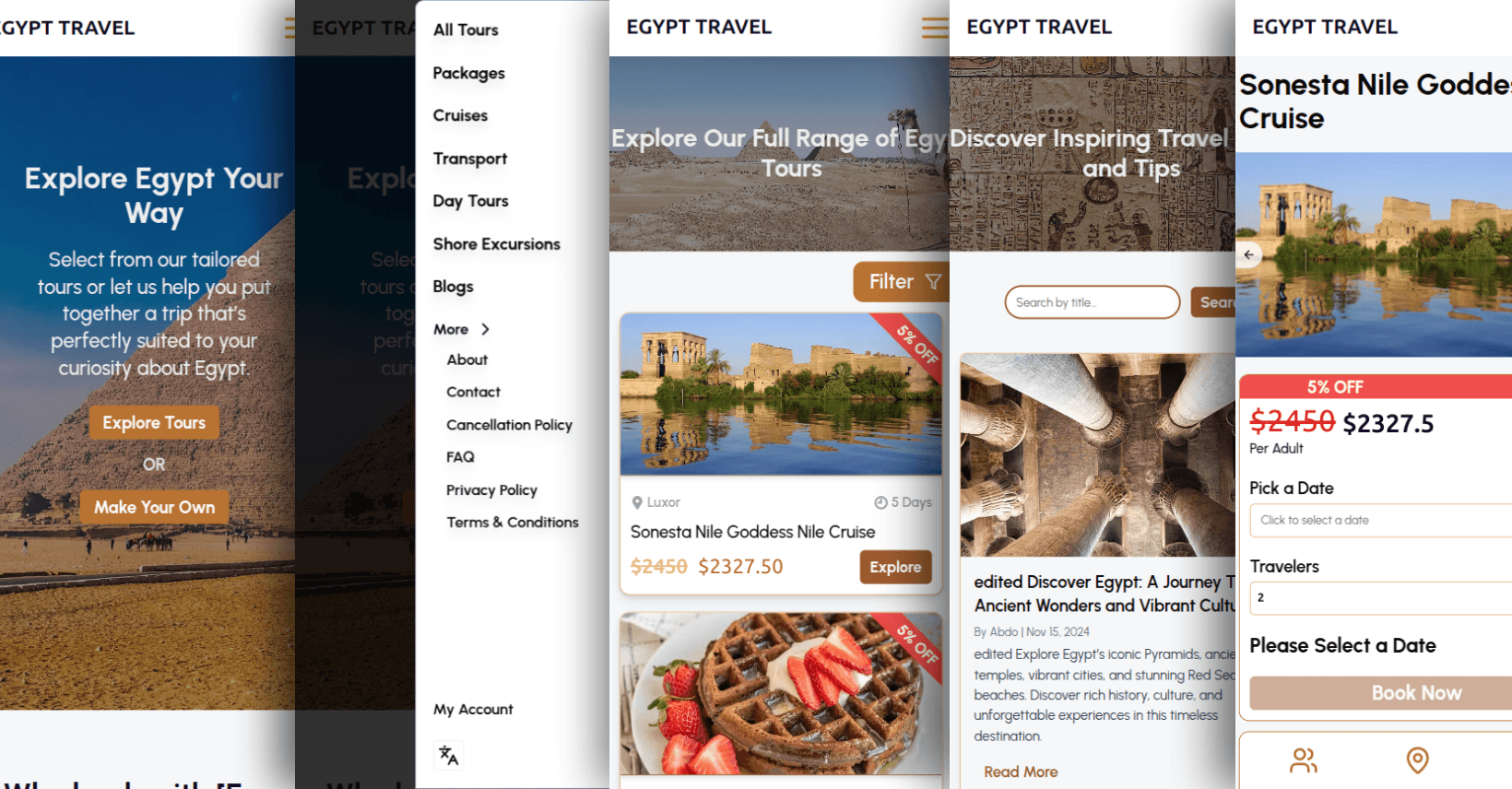 Egypt Tour Booking Platform screenshot 5