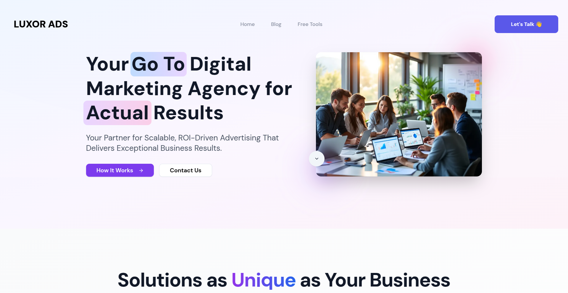 Luxor Ads Marketing Agency project preview