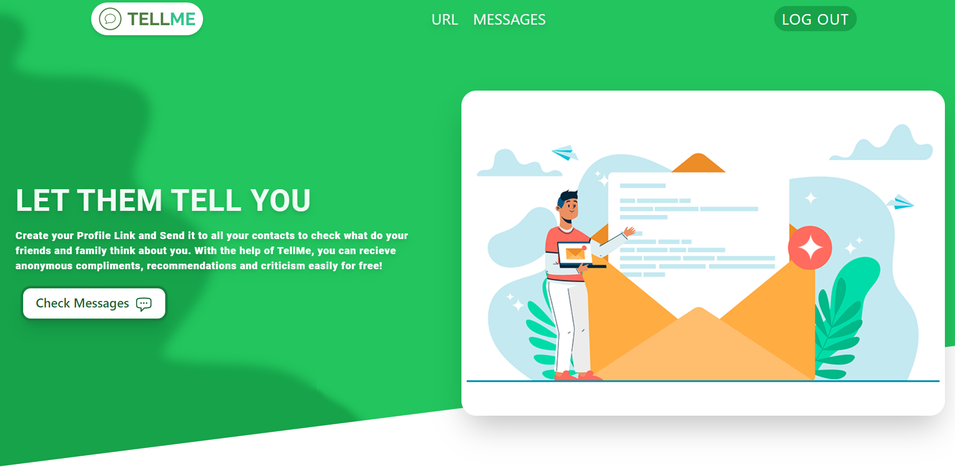 TellMe: Anonymous Feedback Platform project preview